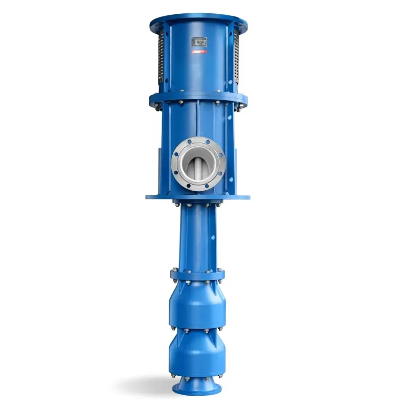 Credo vertical turbine pump showing discharge head and lower bowl assembly