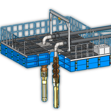Whole official NEP floating pumping station illustration